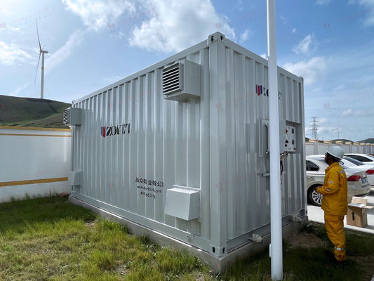 Xám 20ft Hc Solar Power Container Cửa bên mở Container để lưu trữ năng lượng
